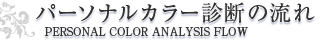 パーソナルカラー診断の流れ